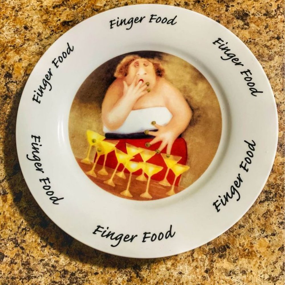 Erika Oller Finger Food Collectible Plate